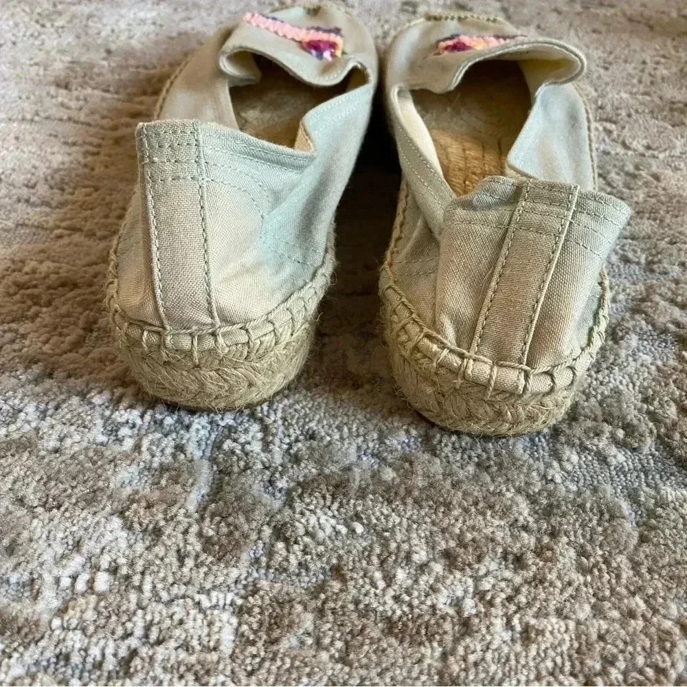 Soludos Piñata Chambray Espadrille Slip On Shoes Flats Loafers Beach: 9.5